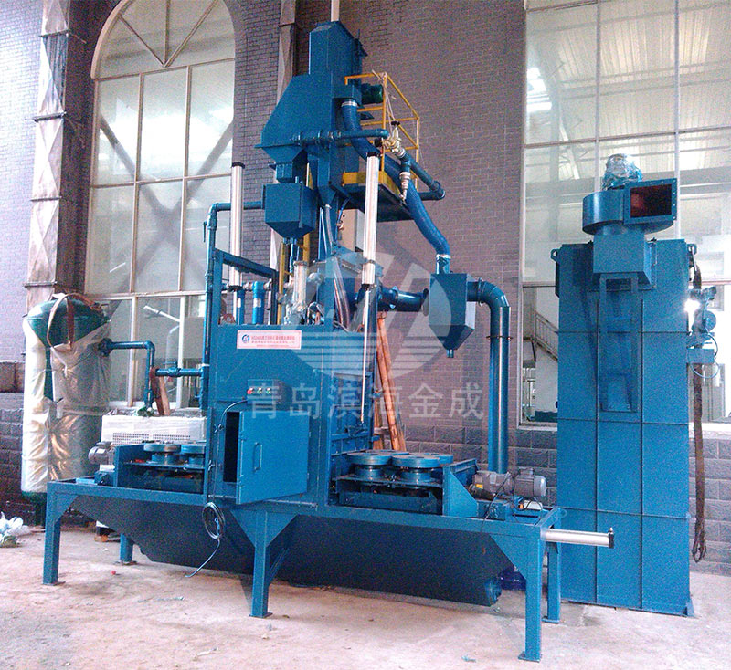 拋丸機能同時對鑄件進行落砂、除芯和清理。